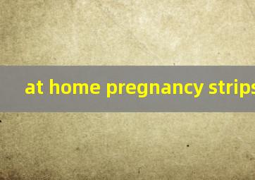  at home pregnancy strips